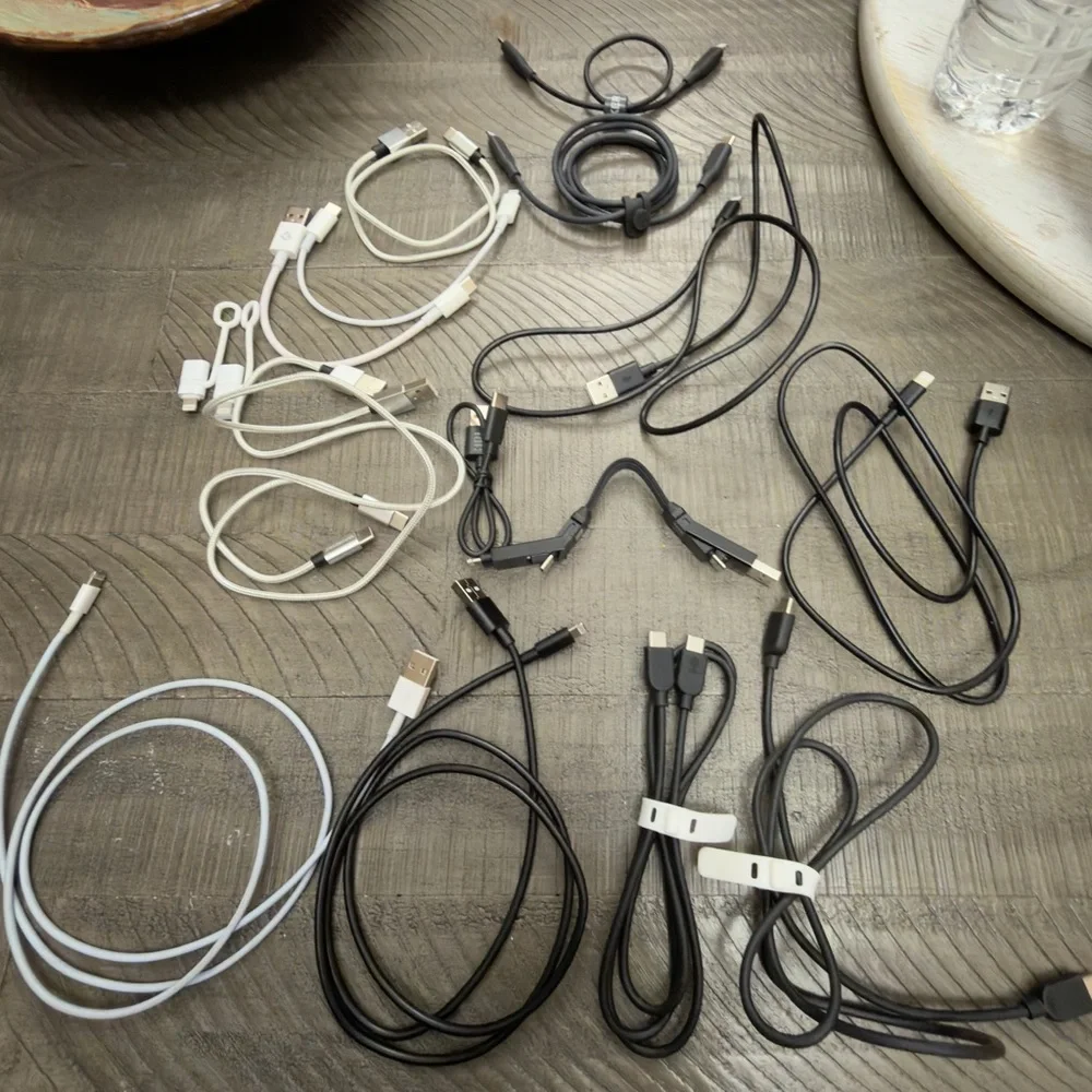 Multiple Charging Cables and 2 Charging Bricks